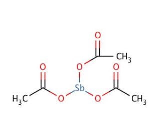 Antimony(III) acetate (CAS 6923-52-0) - chemical structure image