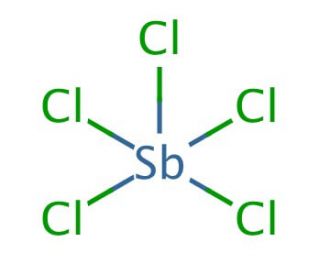 Antimony(V) chloride (CAS 7647-18-9) - chemical structure image