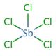 Antimony(V) chloride (CAS 7647-18-9) - chemical structure image