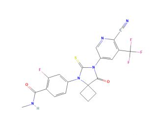 Apalutamide (CAS 956104-40-8) - chemical structure image