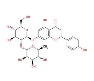 Apigenin 7-O-neohesperidoside (CAS 17306-46-6) - chemical structure image