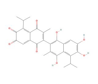 Apogossypolone (CAS 886578-07-0) - chemical structure image