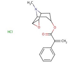 Aposcopolamine Hydrochloride Salt (CAS 890416-03-2) - chemical structure image