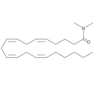 Arachidonoyl-N,N-dimethyl amide (CAS 45280-17-9) - chemical structure image