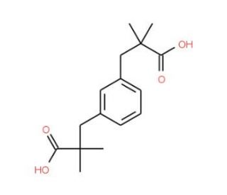 &alpha;,&alpha;,&alpha;&prime;,&alpha;&prime;-Tetramethyl-1,3-benzenedipropionic acid (CAS 819050-88-9) - chemical structure image