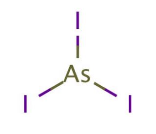 Arsenic(III) iodide (CAS 7784-45-4) - chemical structure image