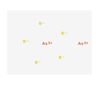 Arsenic(V) sulfide (CAS 1303-34-0) - chemical structure image
