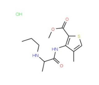 Articaine HCl (CAS 23964-57-0) - chemical structure image