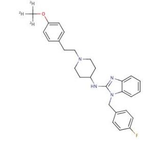 Astemizole-d3 (CAS 1189961-39-4) - chemical structure image