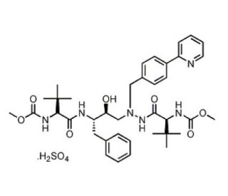 Atazanavir sulfate (CAS 229975-97-7) - chemical structure image
