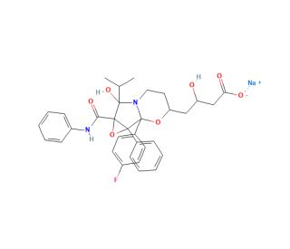 Atorvastatin Cyclic (Fluorophenyl) Sodium Salt Impurity (CAS 1315629-79-8) - chemical structure image