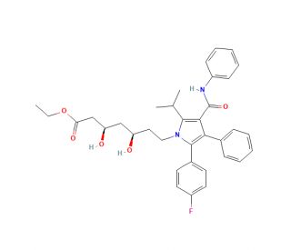 Atorvastatin Ethyl Ester (CAS 1146977-93-6) - chemical structure image