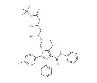 Atorvastatin tert-Butyl Ester (CAS 134395-00-9) - chemical structure image