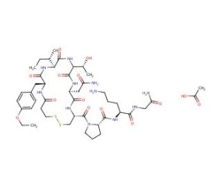 Atosiban Acetate (CAS 914453-95-5) - chemical structure image