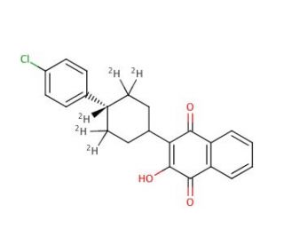 Atovaquone-d5 (CAS 1329792-63-3) - chemical structure image