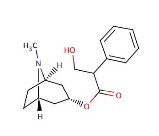 Atropine (CAS 51-55-8) - chemical structure image