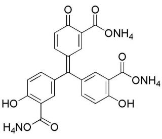 Aurintricarboxylic acid ammonium salt (CAS 569-58-4) - chemical structure image