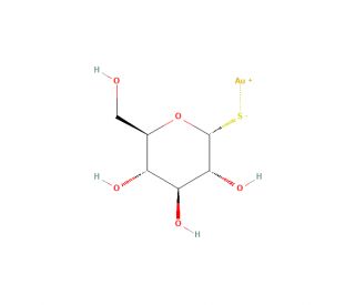 Aurothioglucose (CAS 12192-57-3) - chemical structure image