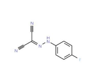 (Aza((4-fluorophenyl)amino)methylene)methane-1,1-dicarbonitrile (CAS 94853-74-4) - chemical structure image