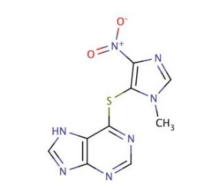 Azathioprine (CAS 446-86-6) - chemical structure image
