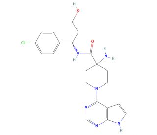AZD5363 (CAS 1143532-39-1) - chemical structure image