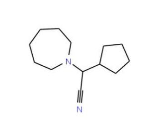 Azepan-1-yl(cyclopentyl)acetonitrile (CAS 1119449-72-7) - chemical structure image