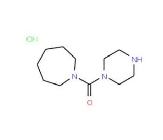 Azepan-1-yl-piperazin-1-yl-methanone hydrochloride - chemical structure image
