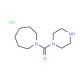 Azepan-1-yl-piperazin-1-yl-methanone hydrochloride - chemical structure image