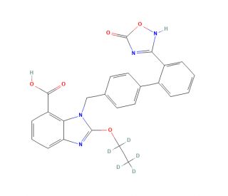 Azilsartan-d5 (CAS 1346599-45-8) - chemical structure image