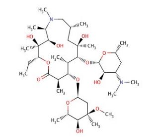 Azithromycin (CAS 83905-01-5) - chemical structure image