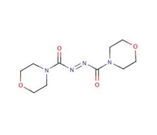 Azodicarboxylic dimorpholide (CAS 10465-82-4) - chemical structure image