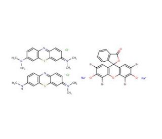 Azure II eosinate (CAS 53092-85-6) - chemical structure image