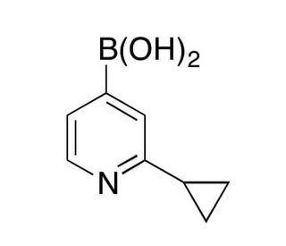 B-(2-Cyclopropyl-4-pyridinyl)-boronic Acid (CAS 1189546-00-6) - chemical structure image