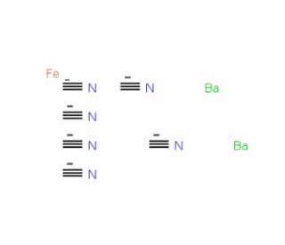 Barium hexacyanoferrate(II) (CAS 13821-06-2) - chemical structure image