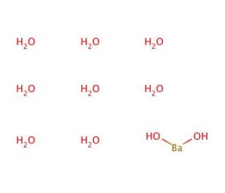 Barium hydroxide octahydrate (CAS 12230-71-6) - chemical structure image