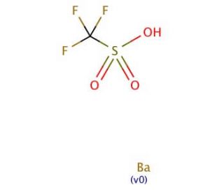 Barium trifluoromethanesulfonate (CAS 2794-60-7) - chemical structure image