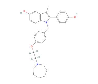 Bazedoxifene-d4 (CAS 1133695-49-4) - chemical structure image