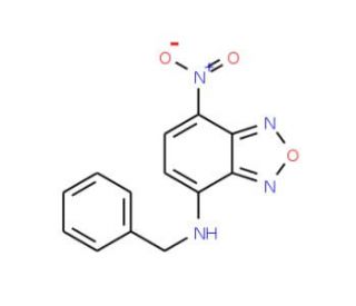 BBD, 7-Benzylamino-4-nitrobenz-2-oxa-1,3-diazole (CAS 18378-20-6) - chemical structure image