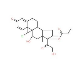 Beclomethasone 17-propionate (CAS 5534-18-9) - chemical structure image