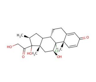 Beclomethasone (CAS 4419-39-0) - chemical structure image