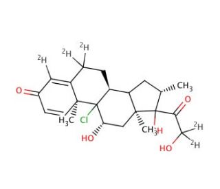 Beclomethasone-d5 (CAS 1263143-48-1) - chemical structure image