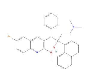 Bedaquiline (Mixture of Diastereomers) (CAS 654655-80-8) - chemical structure image