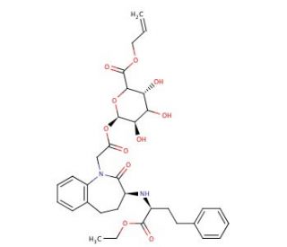 Benazepril Acyl-&beta;-D-glucuronide Allyl Ester - chemical structure image