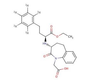 Benazepril-d5 (CAS 1279200-03-1) - chemical structure image