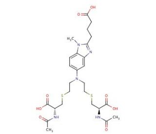 Bendamustine Bis-mercapturic Acid (CAS 956344-34-6) - chemical structure image