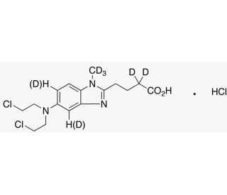 Bendamustine-d6 (major) Hydrochloride - chemical structure image
