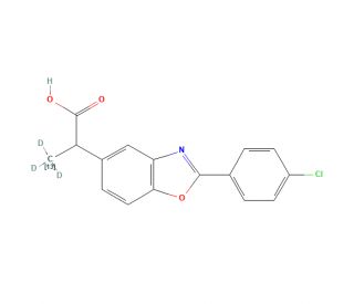 Benoxaprofen-13C,d3 (CAS 1329840-53-0) - chemical structure image