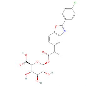 Benoxaprofen Glucuronide (CAS 67472-42-8) - chemical structure image