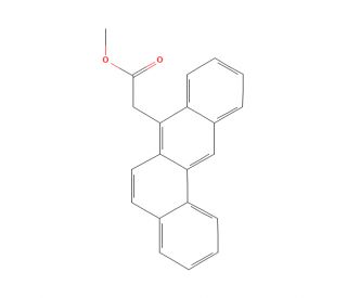 Benz[a]anthracene-7-acetic Acid Methyl Ester (CAS 63018-40-6) - chemical structure image