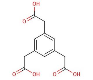 Benzene-1,3,5-triacetic acid (CAS 4435-67-0) - chemical structure image